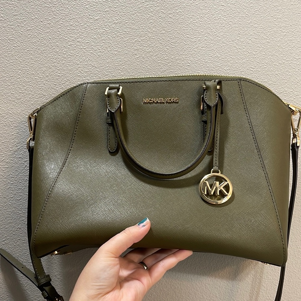Olive green Michael Kors bag